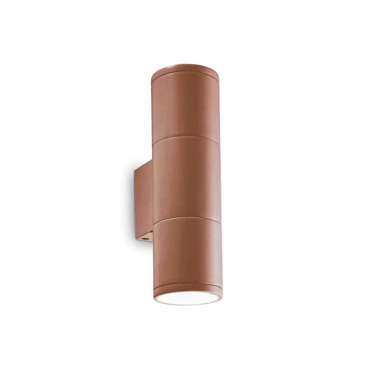 Two-Bulb Coffee-Colored Wall Light Fixture