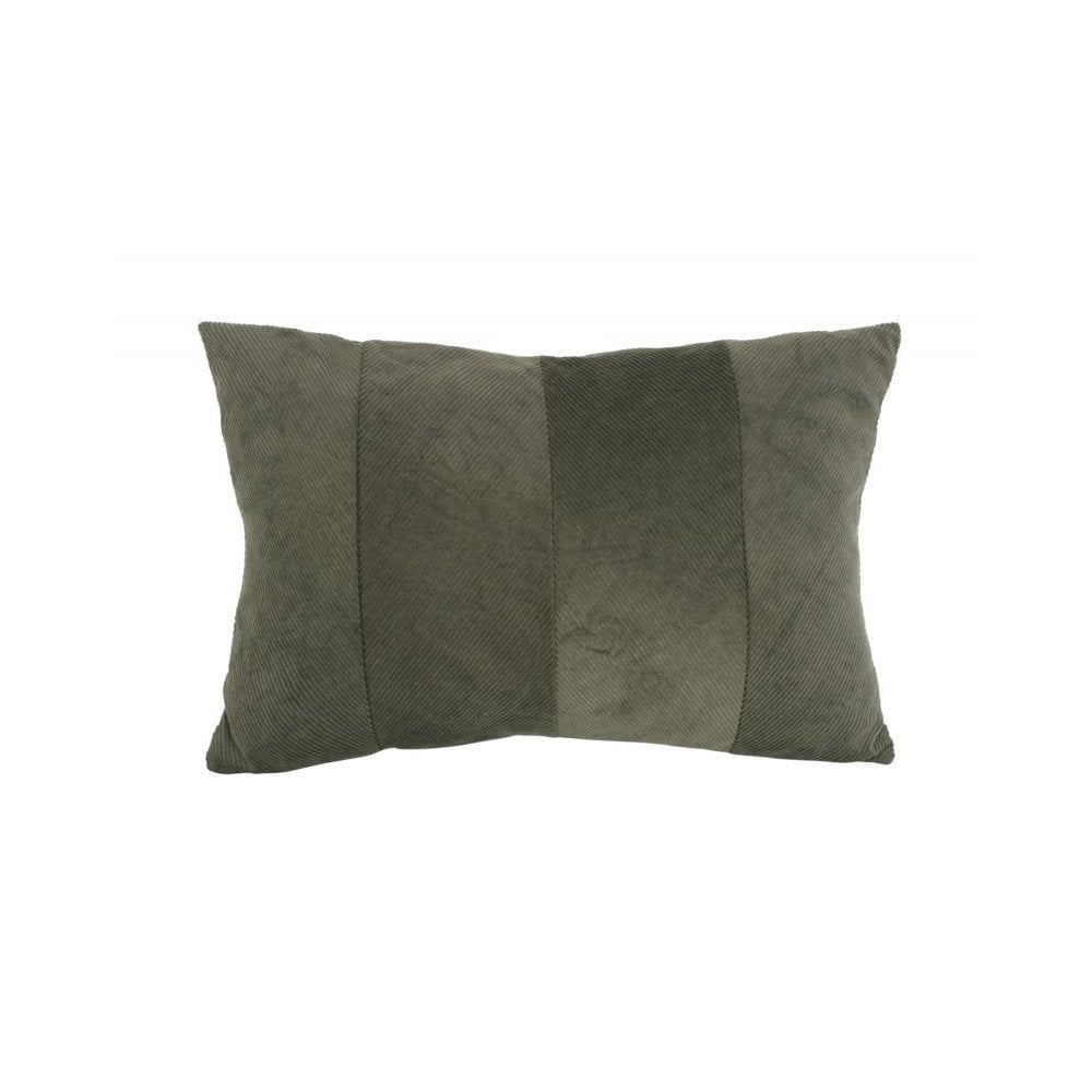 Cushion Ribbed Velvet, Moss green, Green