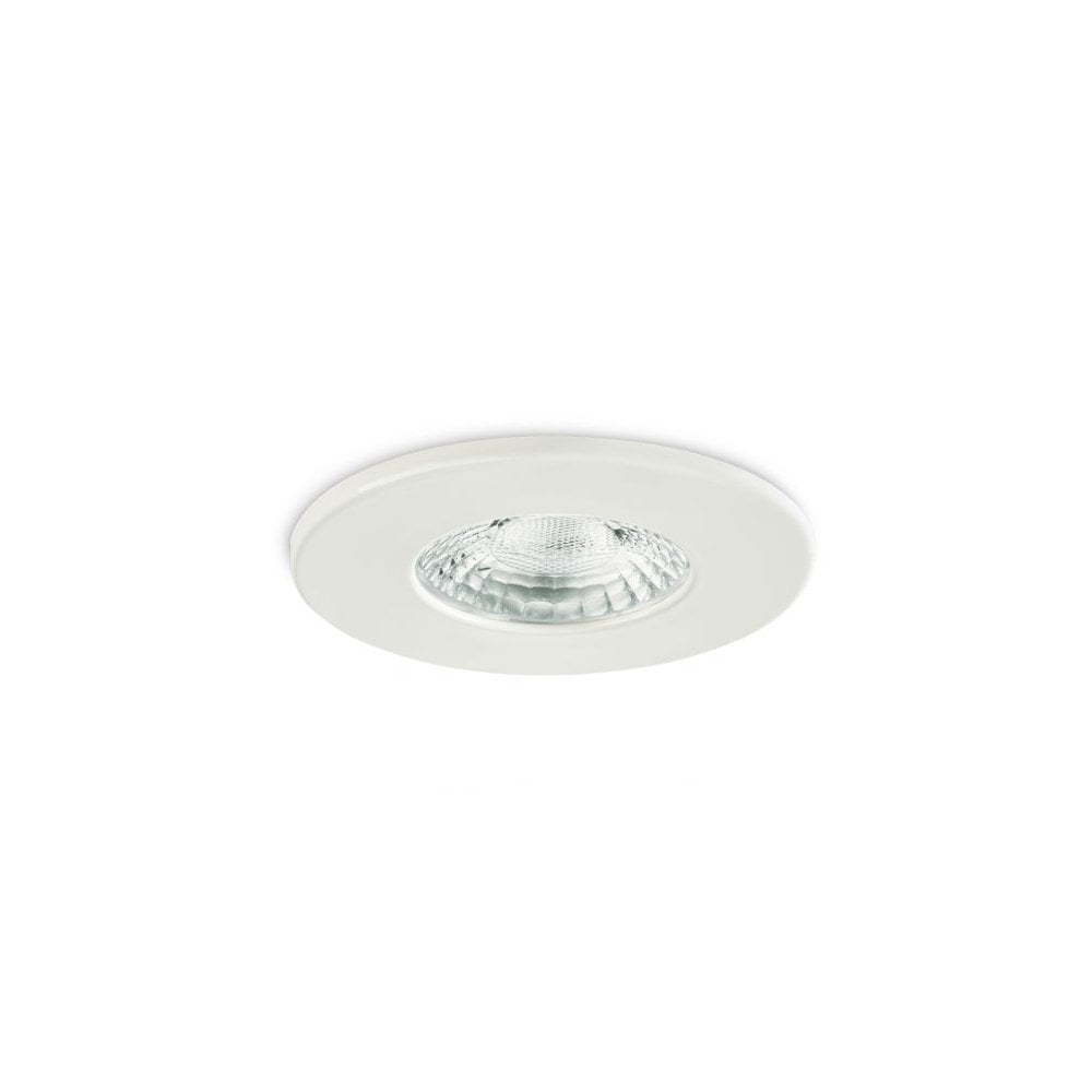 Sleek White Fire-Rated Fixed Downlight - IP20