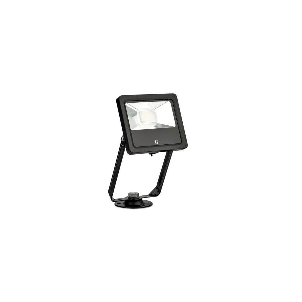 10W Black Floodlight with PIR Sensor and CCT3 Colour Select, IP65/IP66 Rated