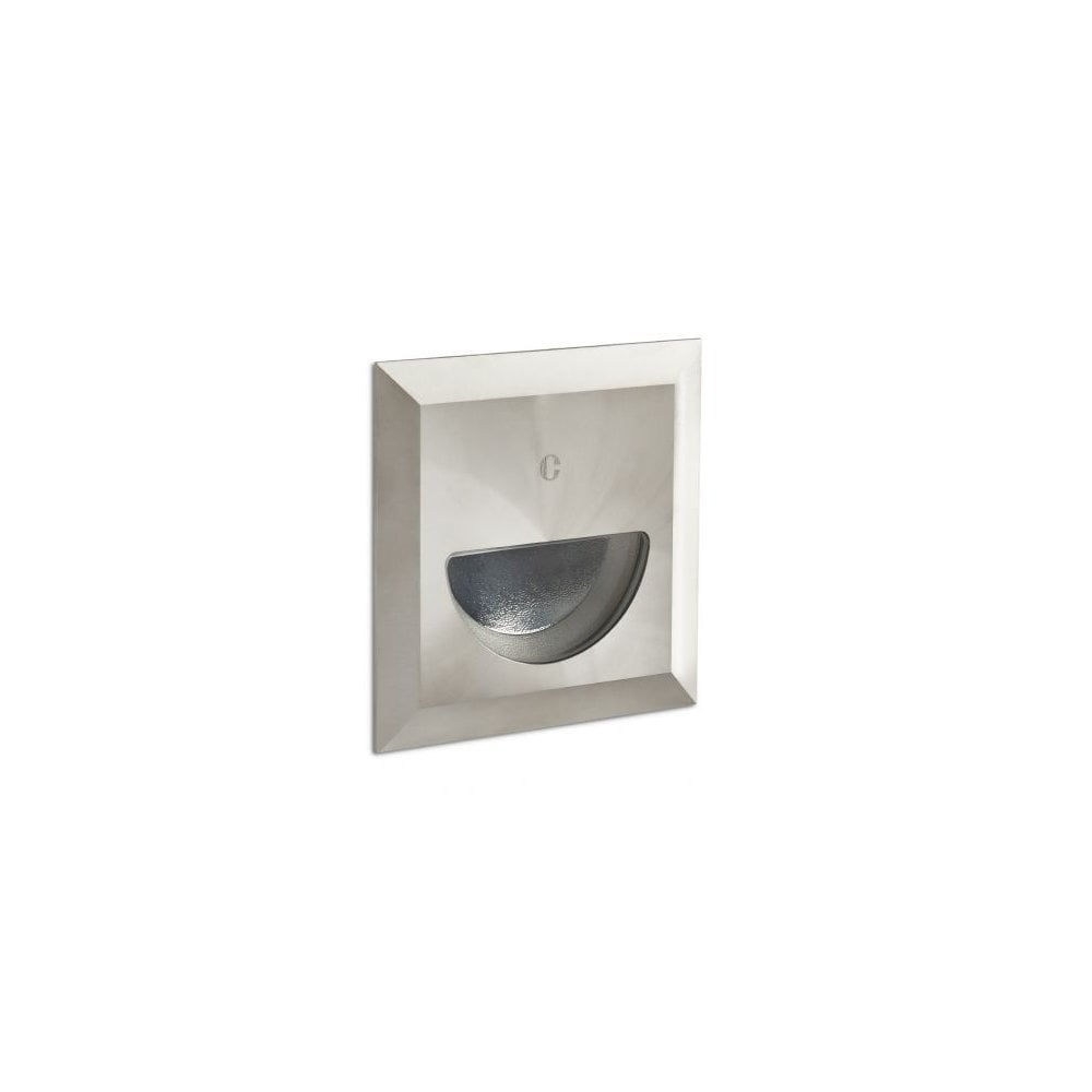 Stylish Asymmetric Step Light with Brushed Metal Finish (3K Warm White)
