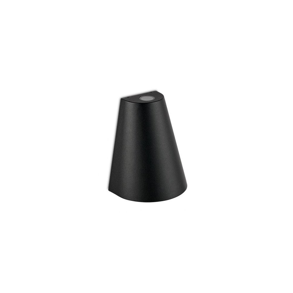 Modern Black Cone Wall Light with Up-Down Illumination