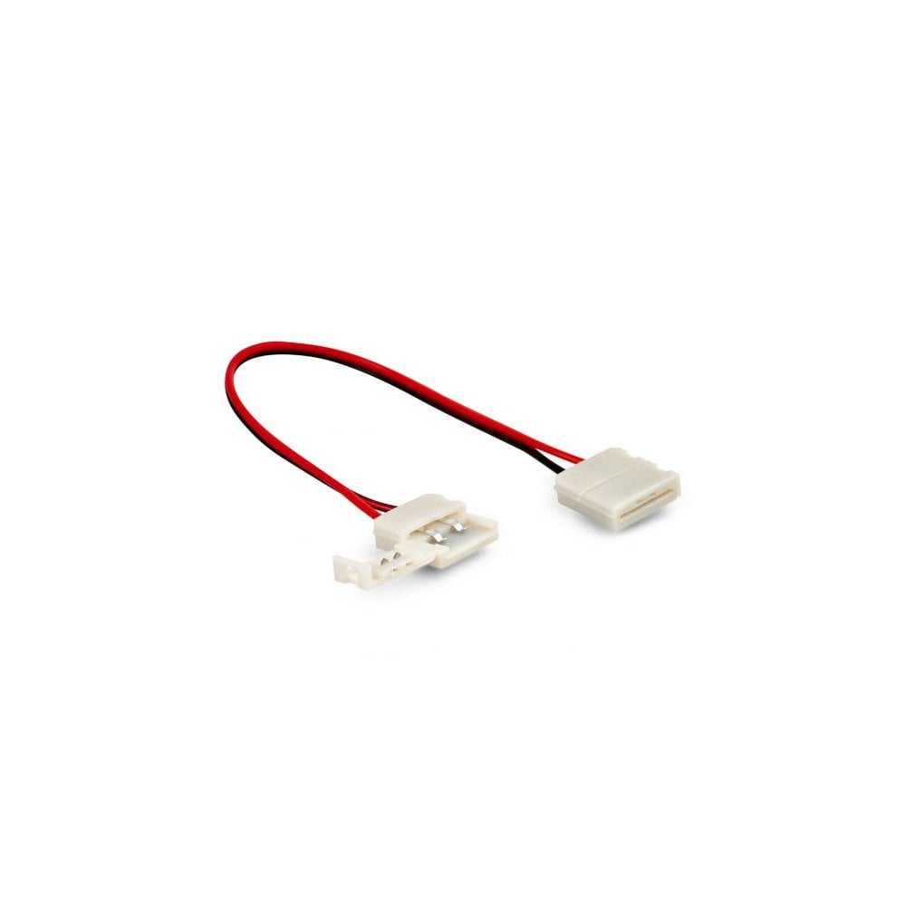 White 10mm Fast Fix Connector with 150mm Fly Lead - LSBFCD10
