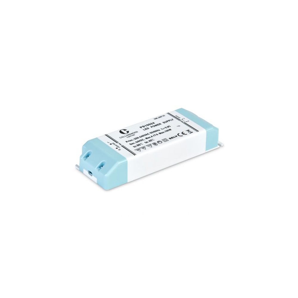 Sleek 100W 24V Power Supply - IP20 Rated