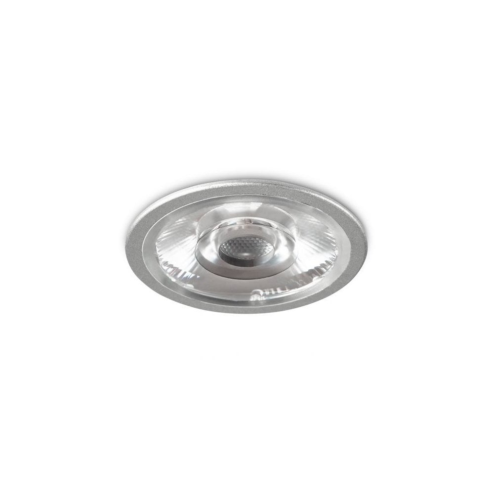 H2 Lite Brushed Metal LED Downlight, Dimmable with Bezel & Connector, Cool White (4K)