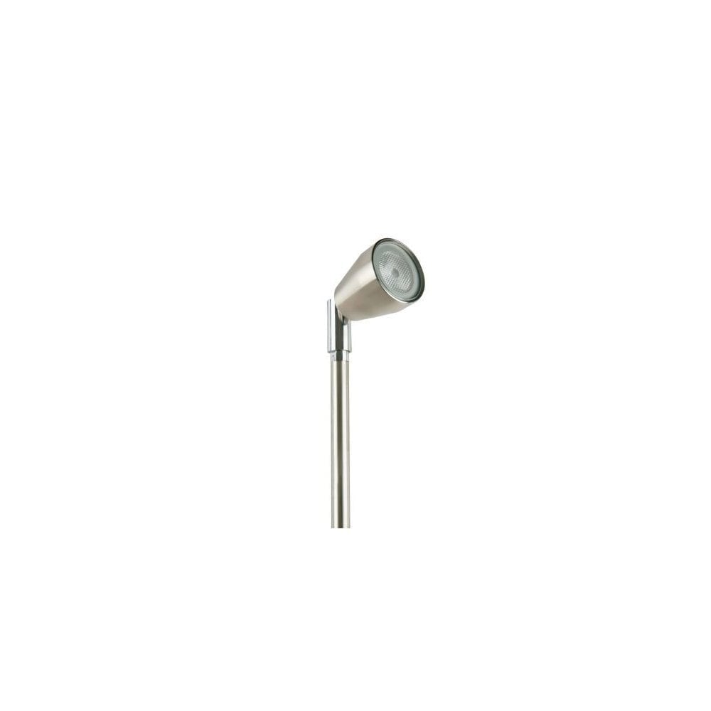 Brushed Metal 1W LED Spike Light with Cool White Finish and 26° Beam Angle