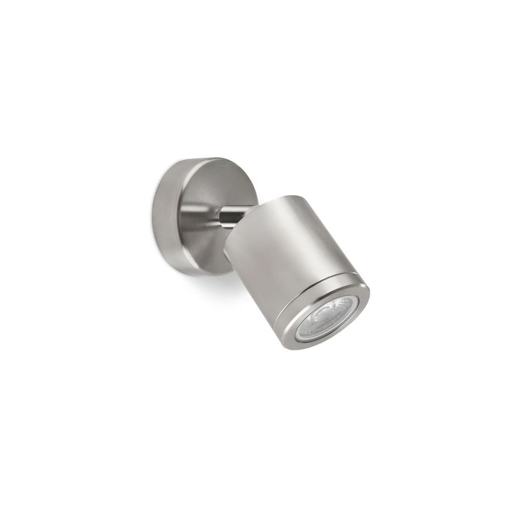 W220 Brushed Metal LED Wall Light Warm White (2.7K)