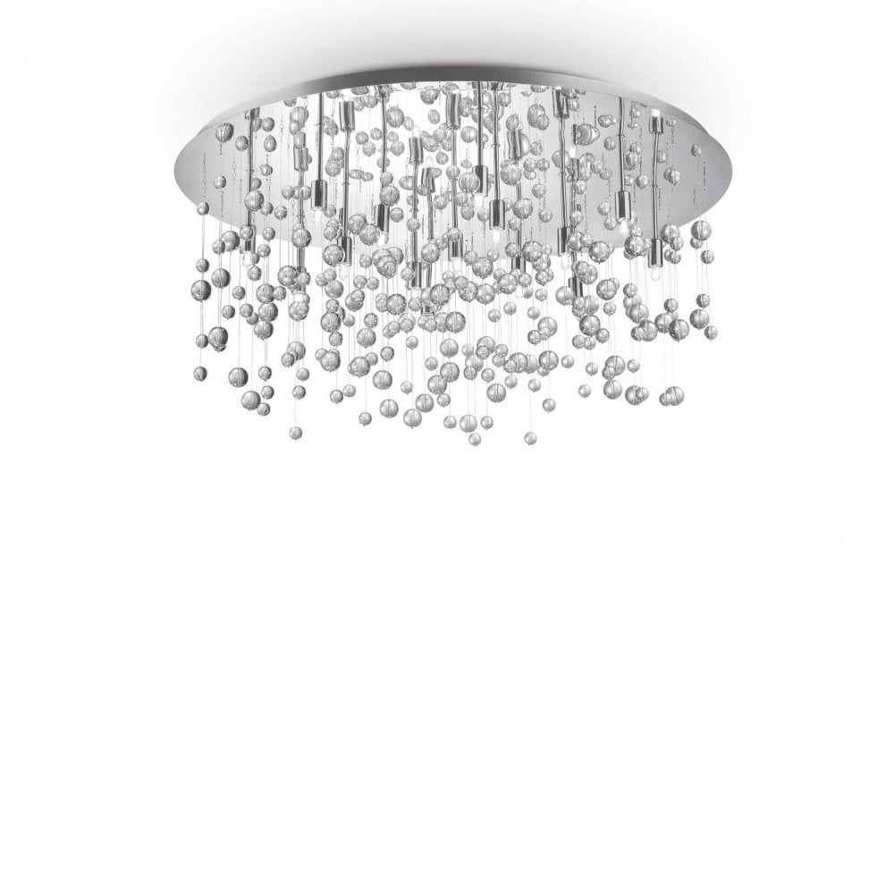 Neve Modern White 15-Light Ceiling Fixture