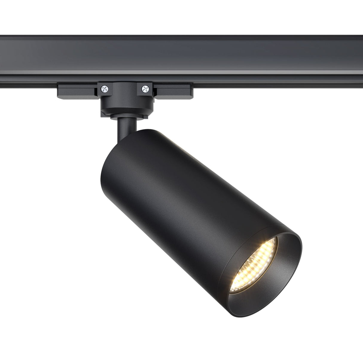 Sleek Black Aluminum 3-Phase Track Light - Focus Collection