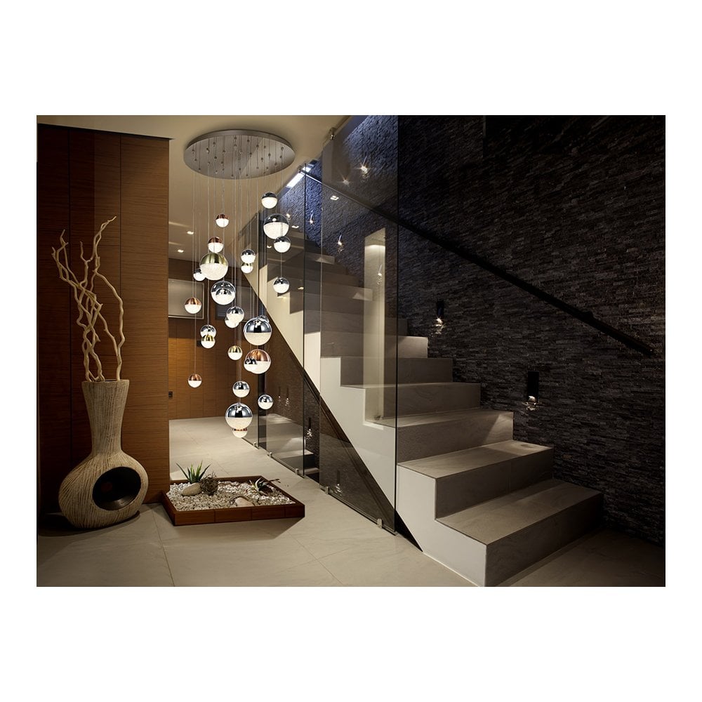 Elegance Sphere LED Pendant Lamp with 27 Illuminated Globes
