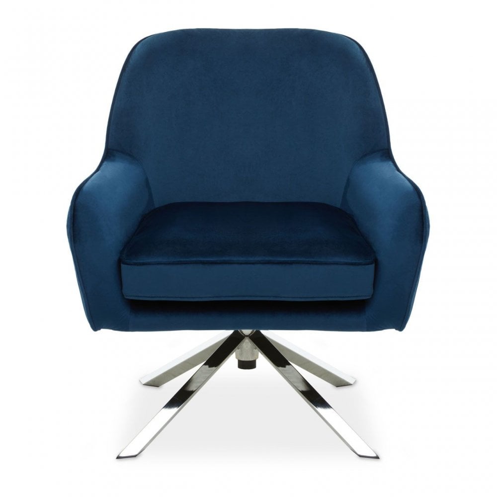 Avery Midnight Velvet Chair