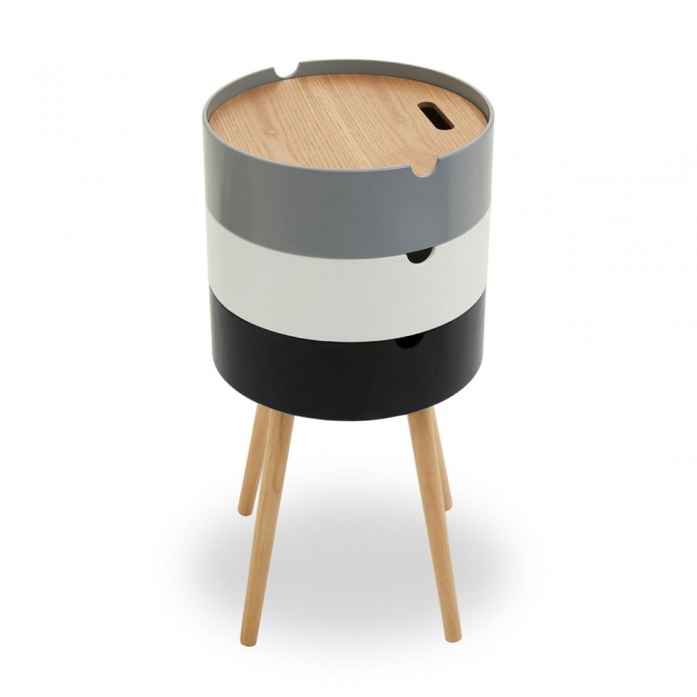 Viborg Three Tier Storage Side Table