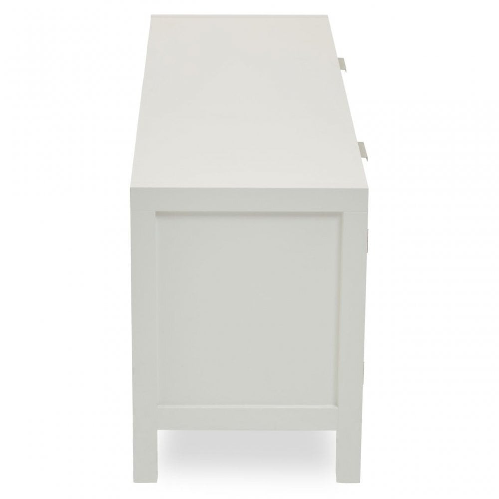 Sherman Black Rattan Media Unit