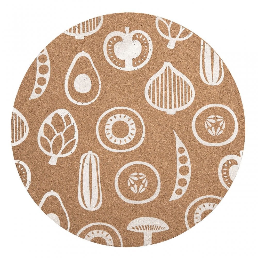 Besa Cork Round Placemats - Set Of 4