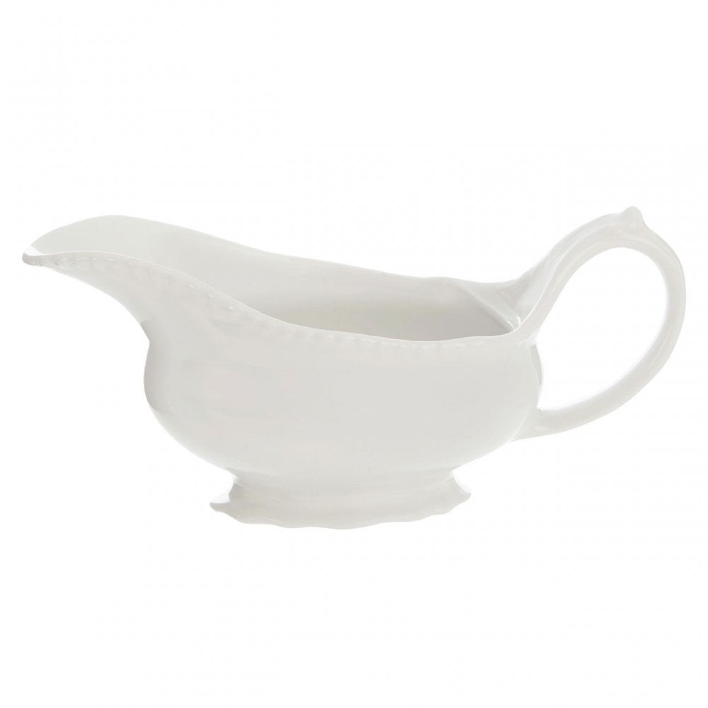 Embossed White Sauce Server
