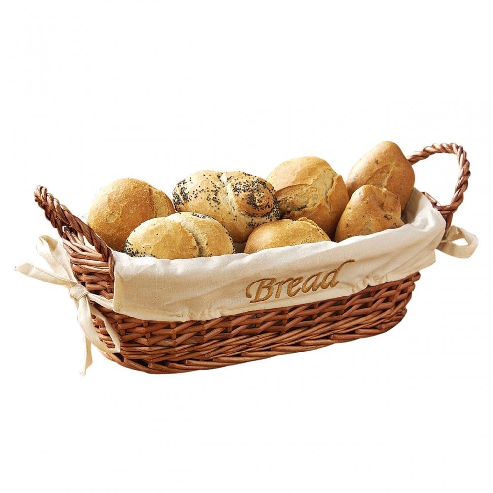 Natural Wicker With Lining Bread Basket