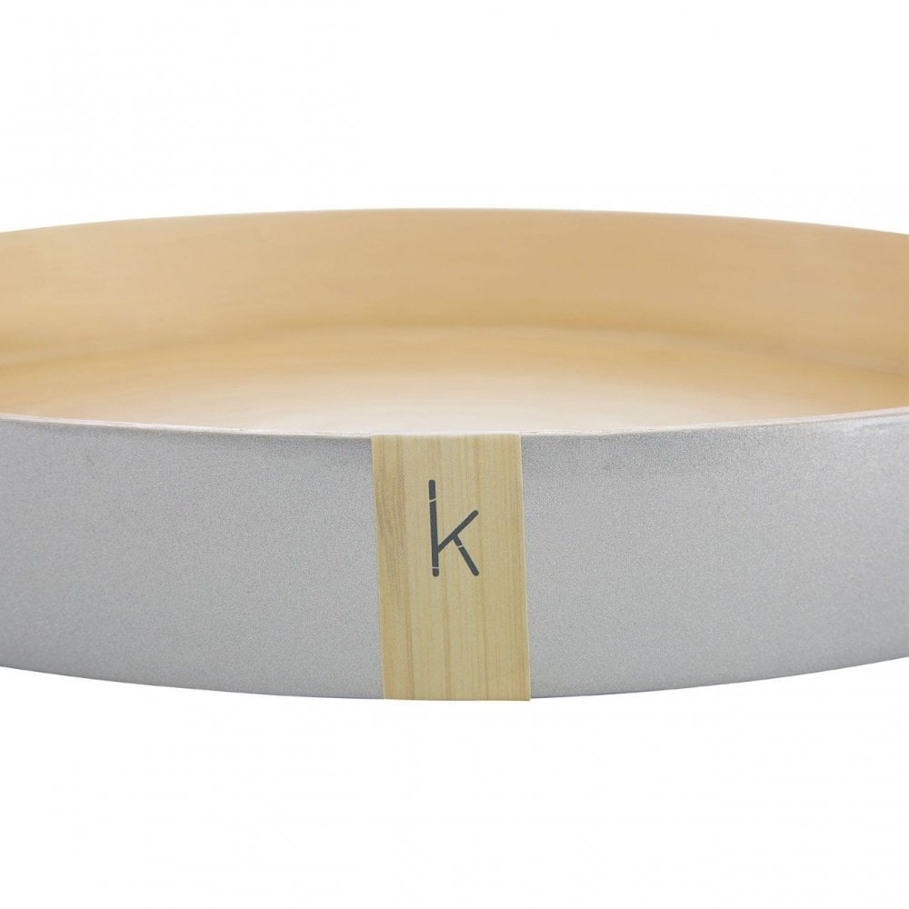 Kyoto Large Silver Tray With Side Handles