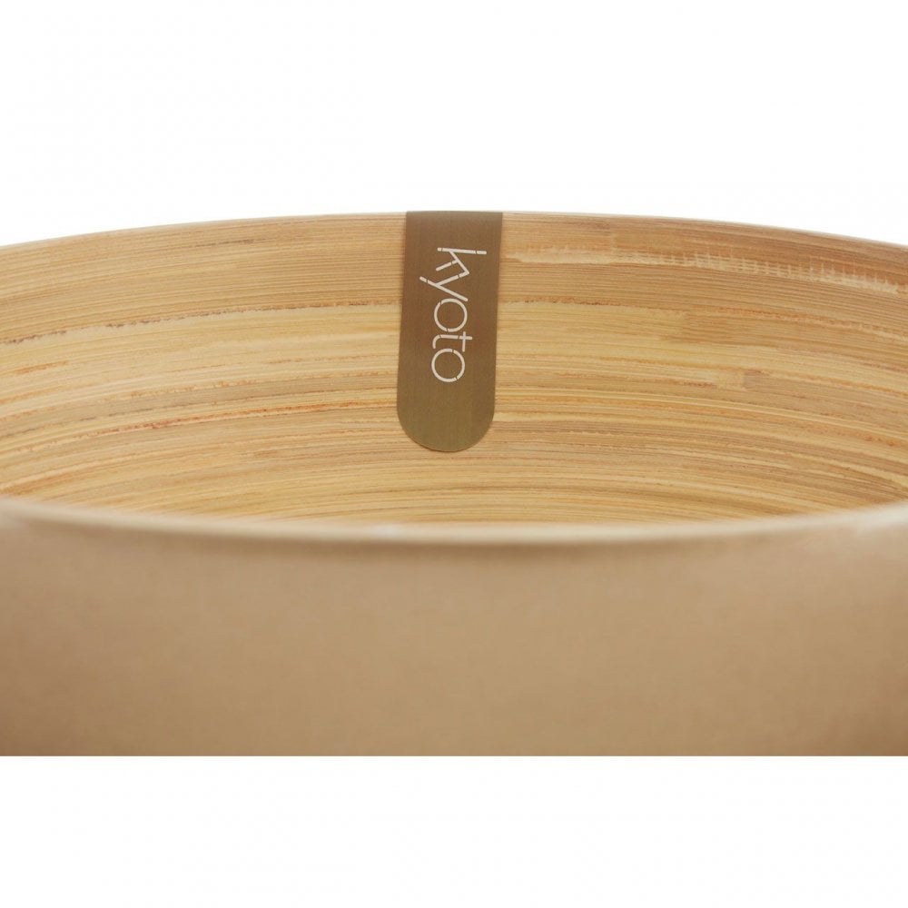 Kyoto Gold Salad Bowl With Raised Edges