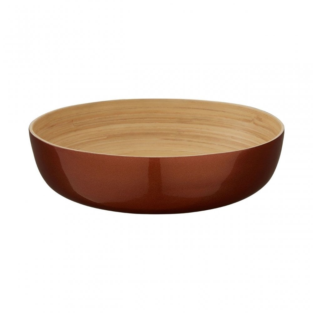 Kyoto Rose Gold Salad Bowl With Raised Edges