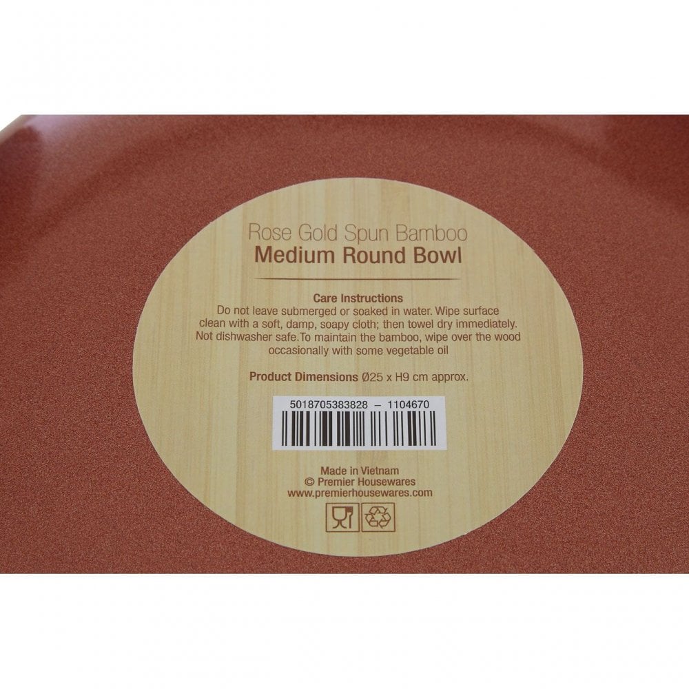 Kyoto Round Medium Rose Gold Bowl