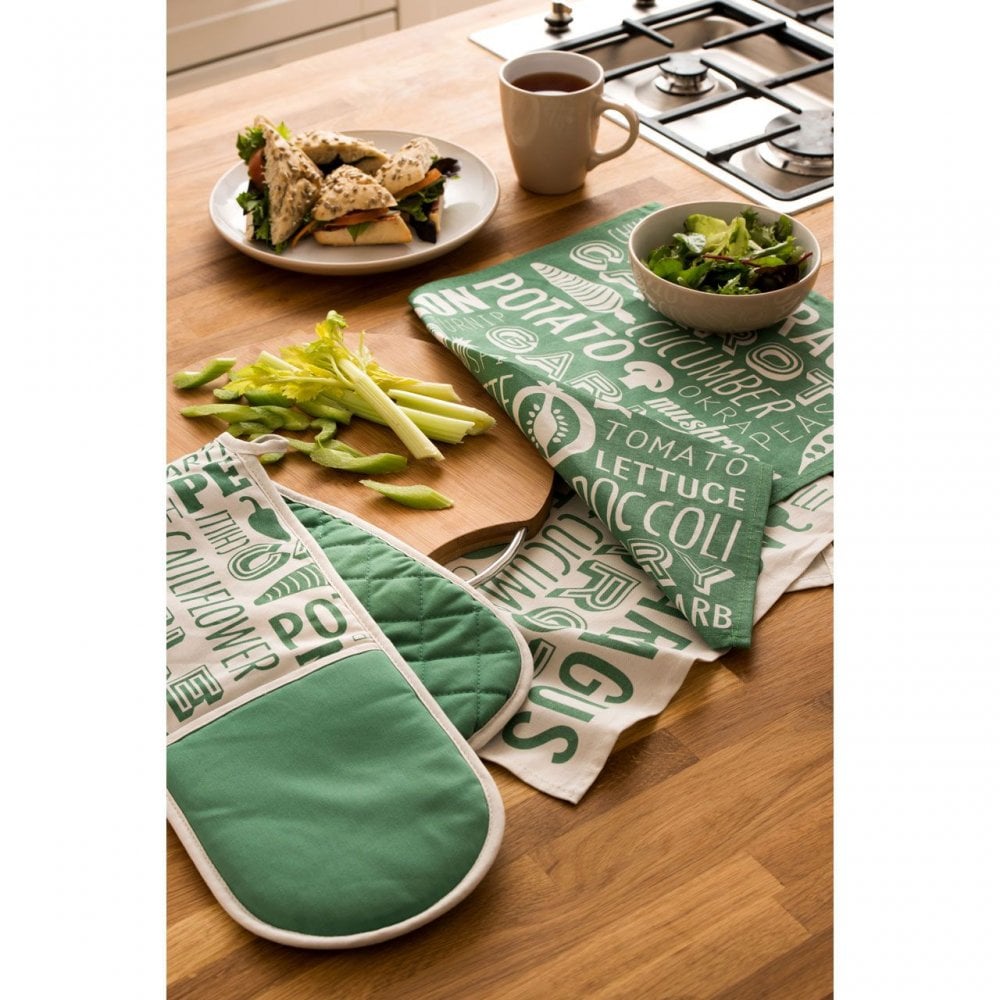Porter Green Tea Towels - Set Of 2