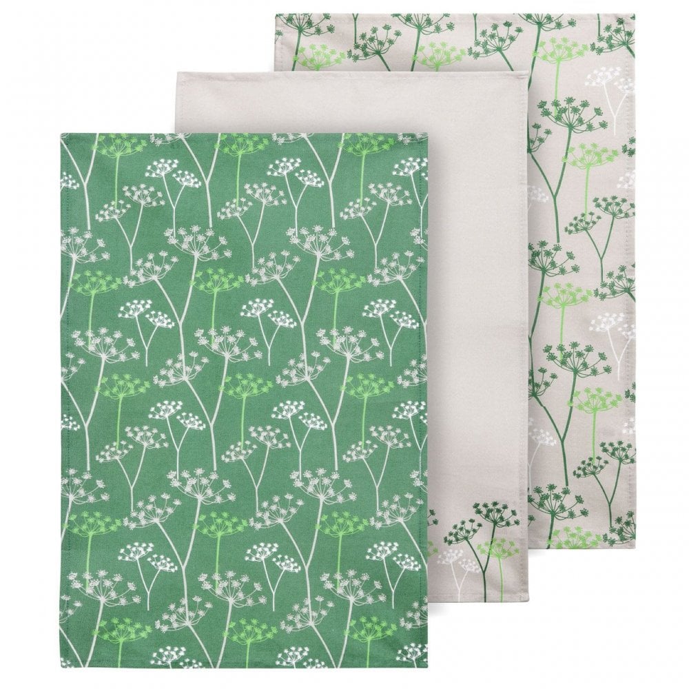 Cow Parsley Tea Towels - Set Of 3