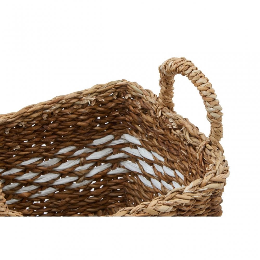 Set Of Two Square Seagrass Baskets
