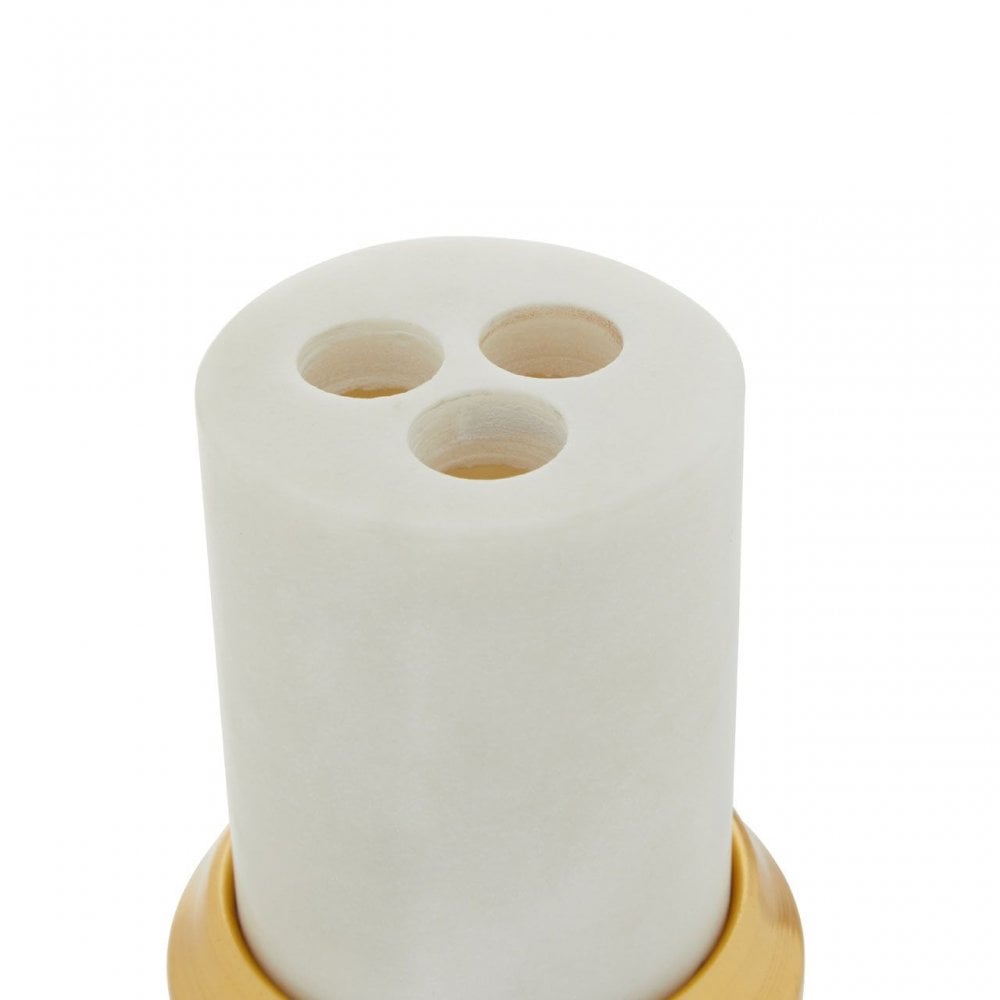 White Marble Toothbrush Holder