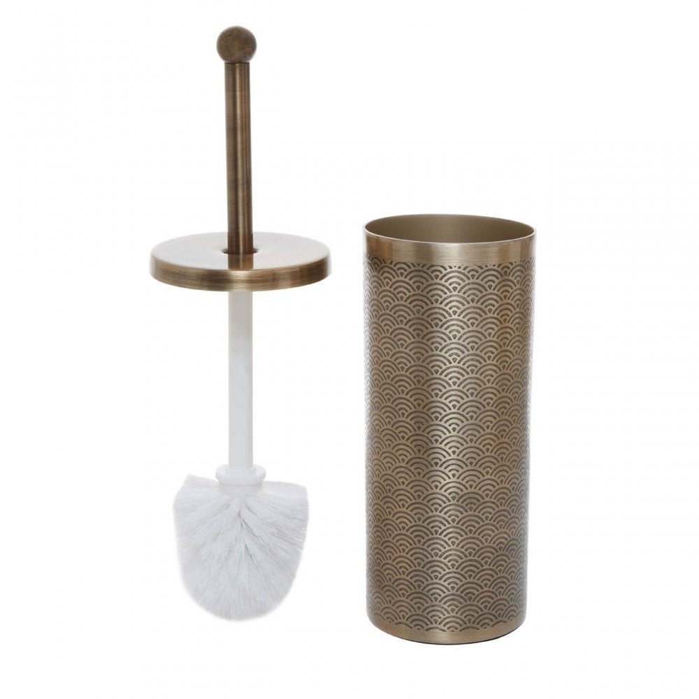 Allegra Etched Detail Aluminium Toilet Brush