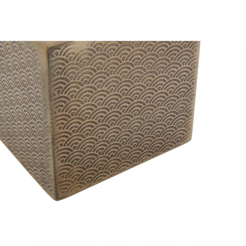 Allegra Gold Finish Aluminium Tissue Box
