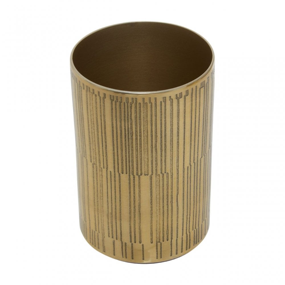 Allegra Gold Finish Aluminium Tumbler - 300Ml