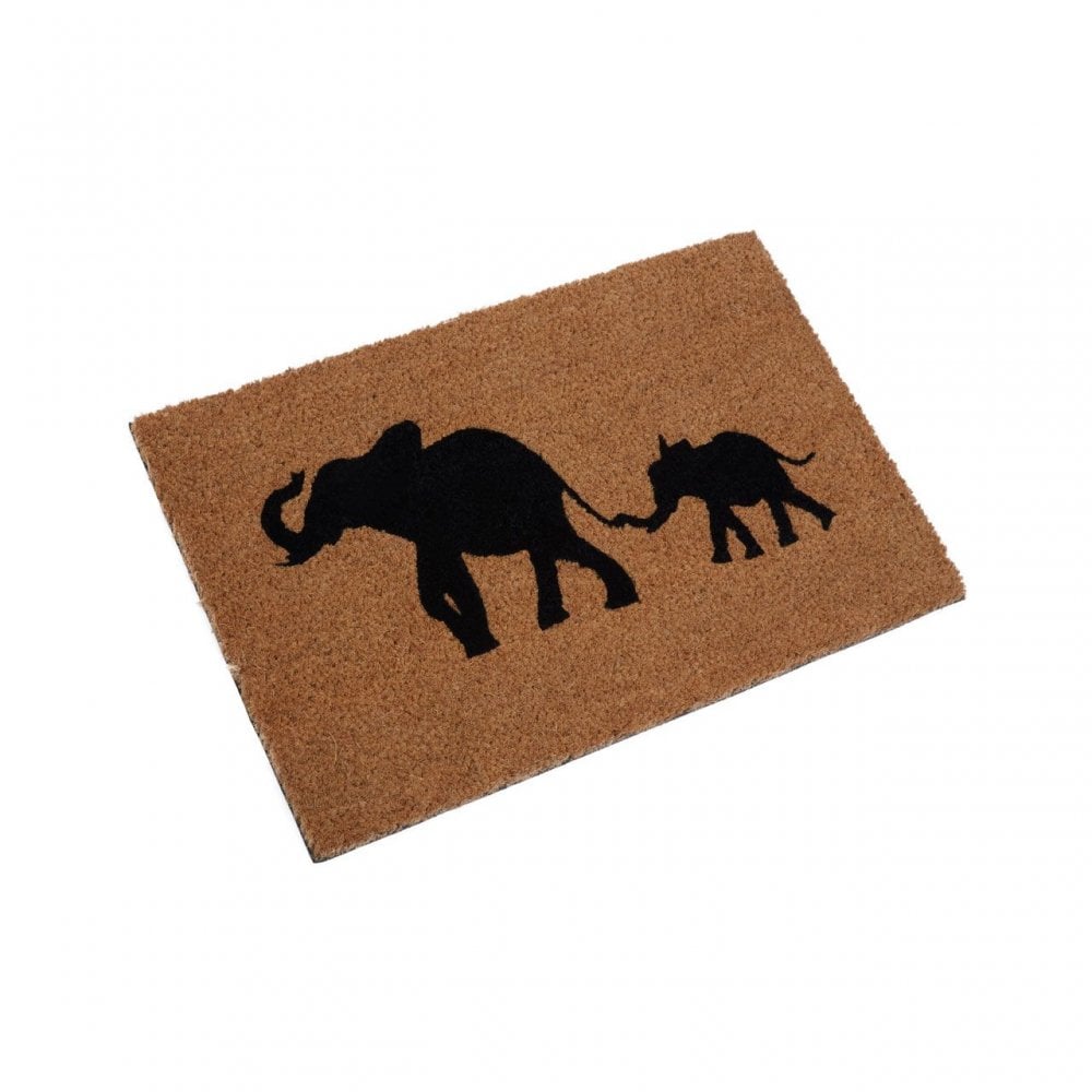 Elephant & Baby Elephant Doormat