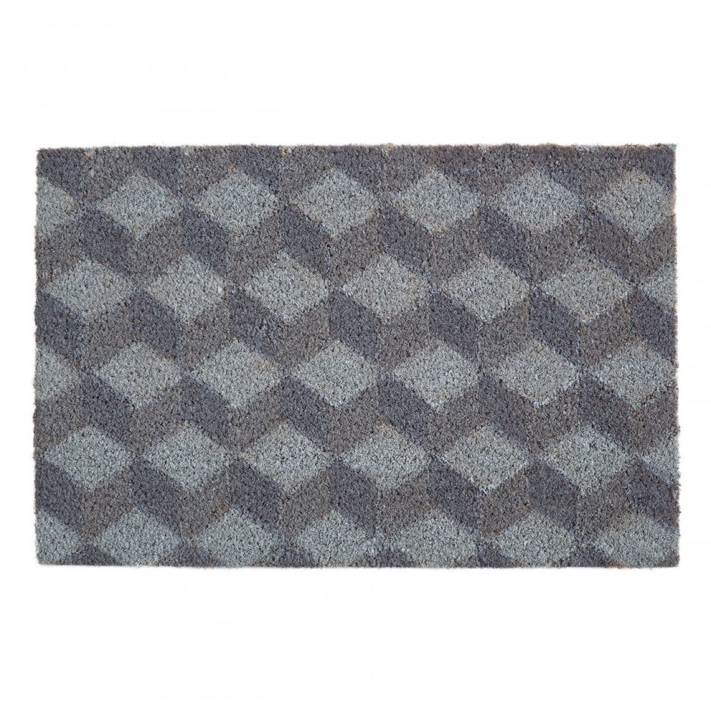 Grey Cube Doormat