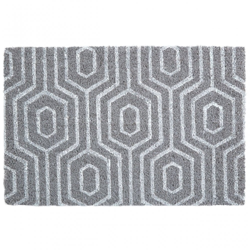 Grey Geo Doormat
