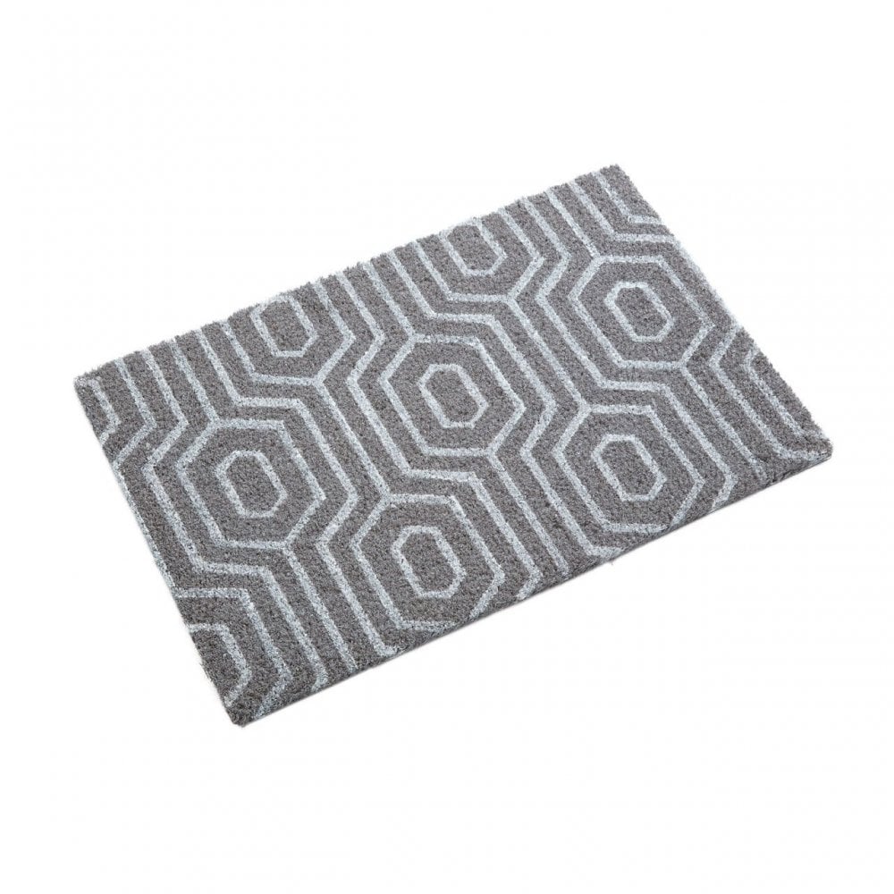 Grey Geo Doormat