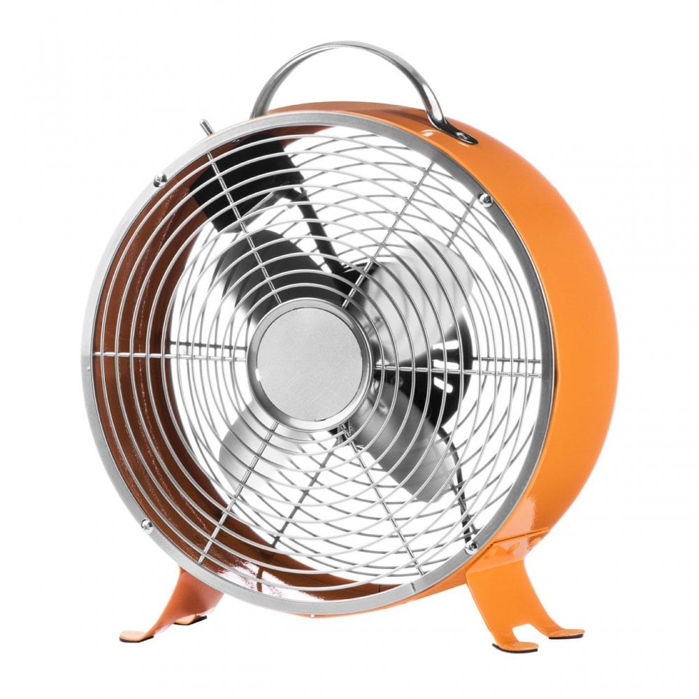 Orange Retro Desk Fan