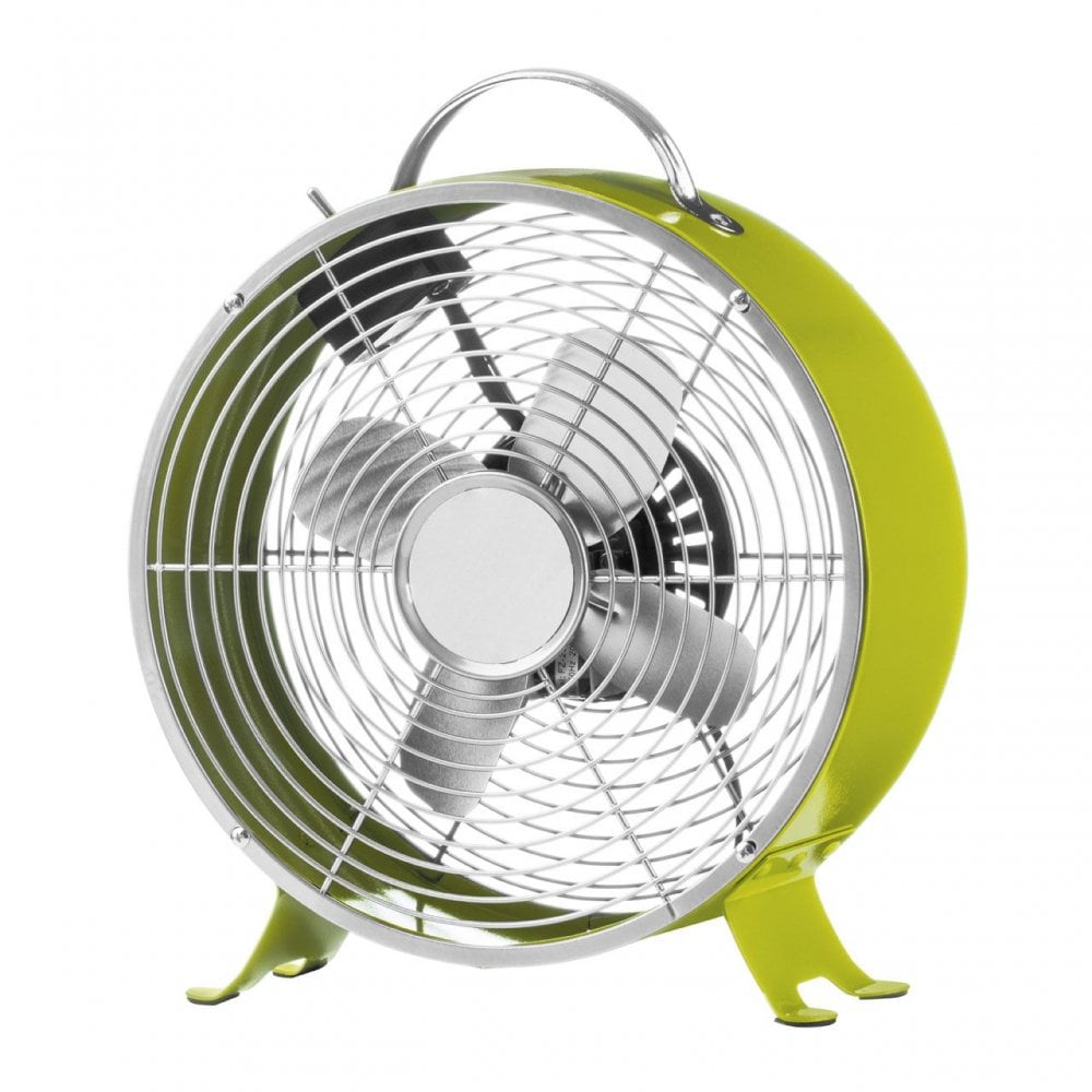 Lime Green Retro Desk Fan