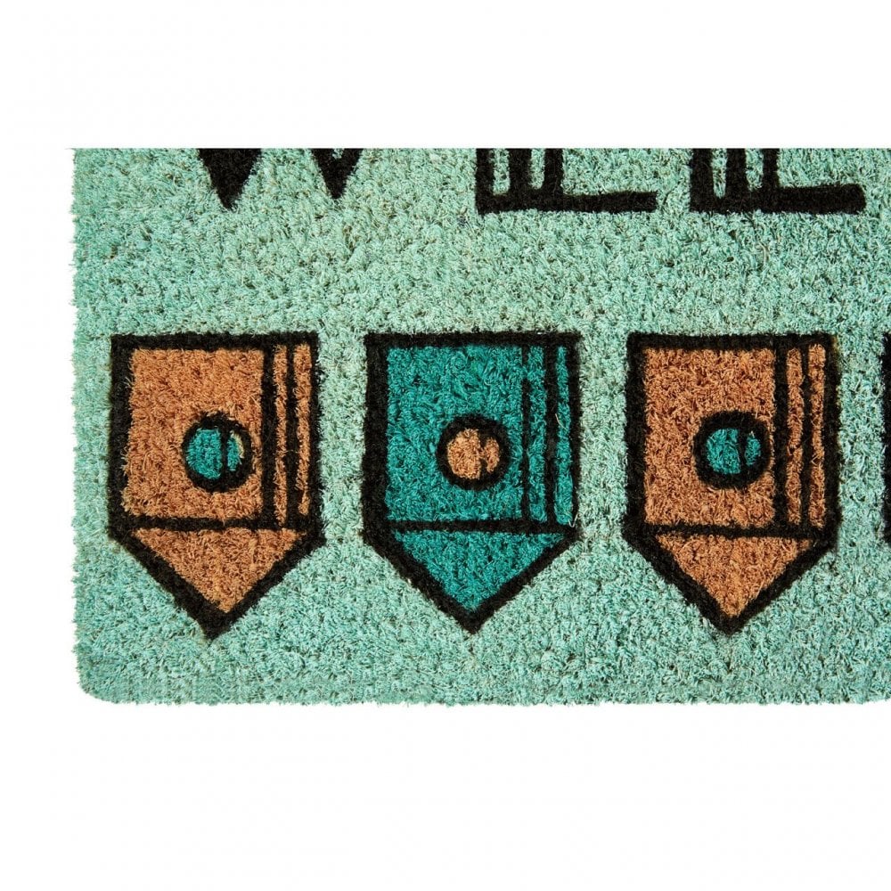 Welcome Home Light Green Doormat