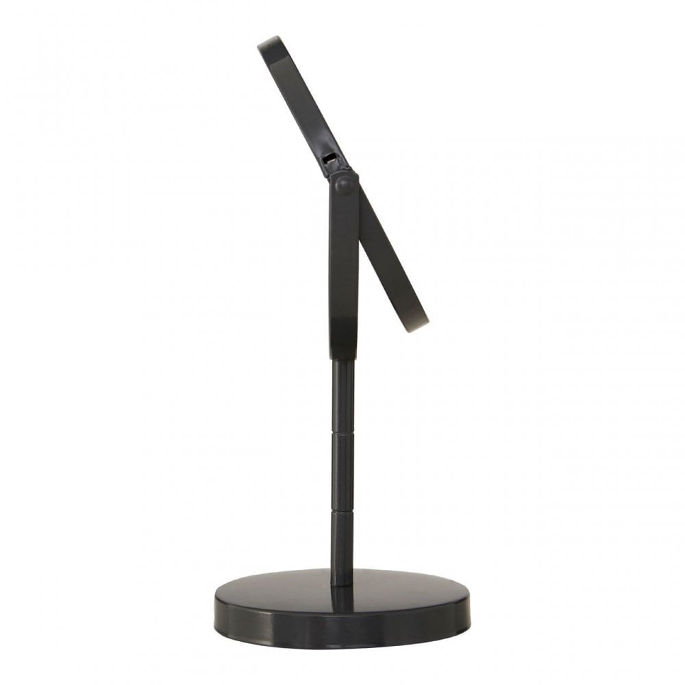 Grey Metal Small Swivel Table Mirror