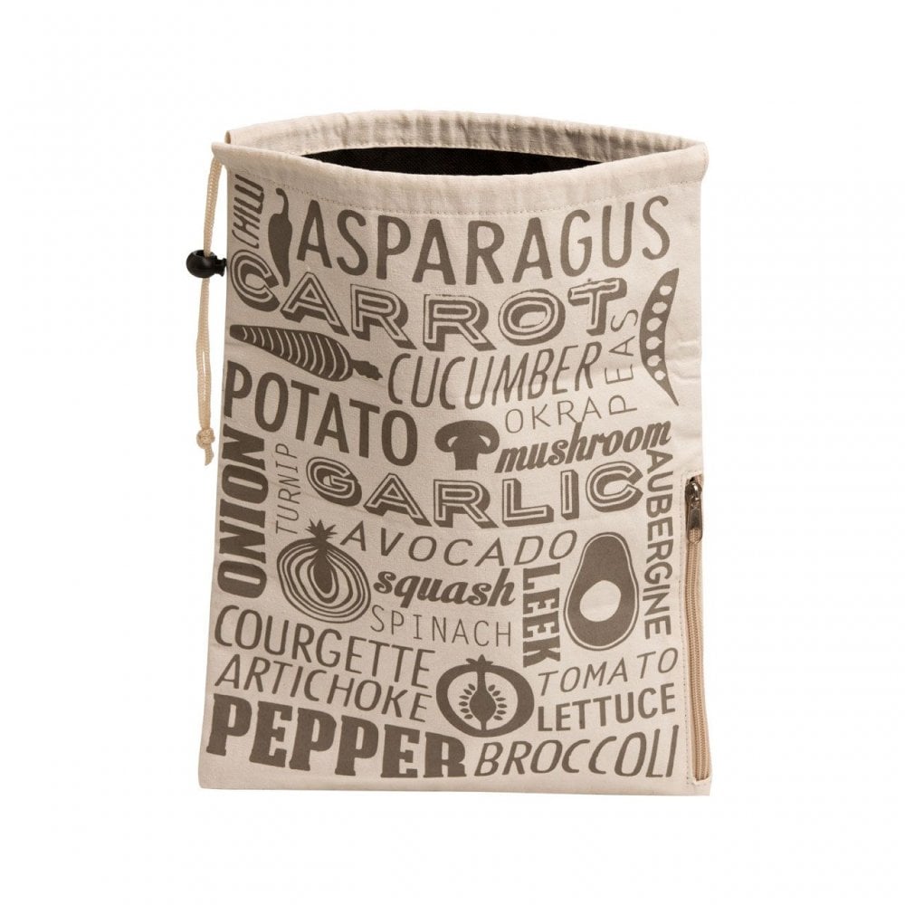 Porter Grey And Natural Vegetable Bag