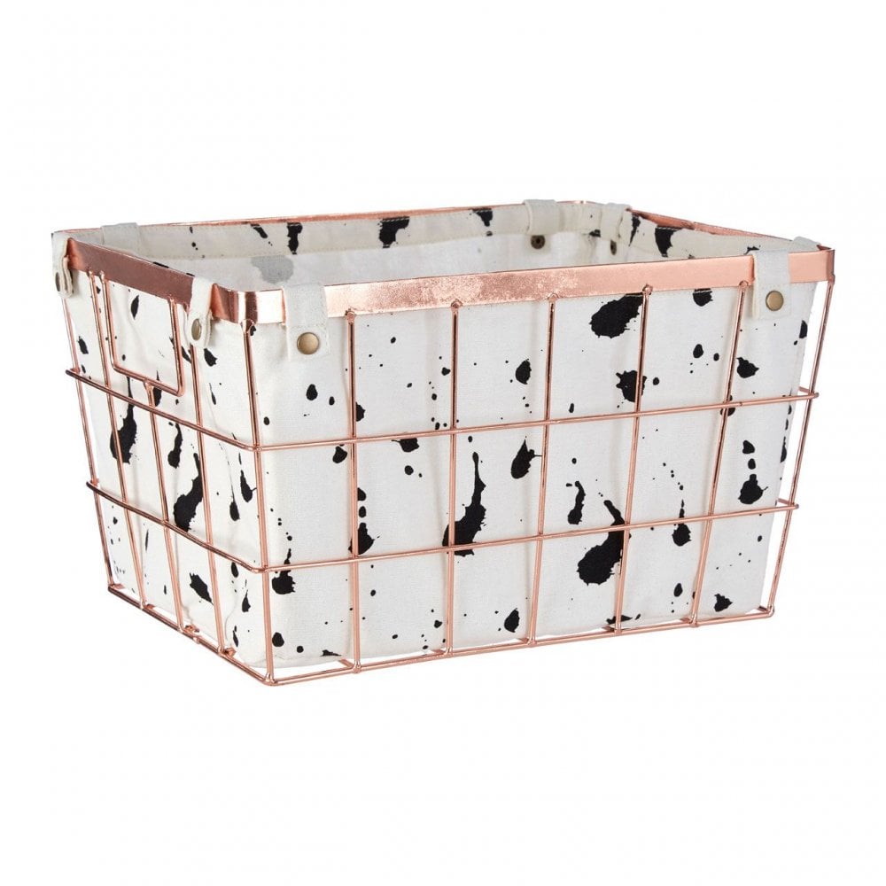 Rose Gold Iron Wireframe Basket