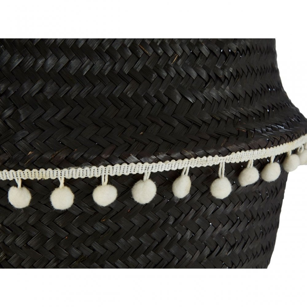 Small Black Seagrass Basket