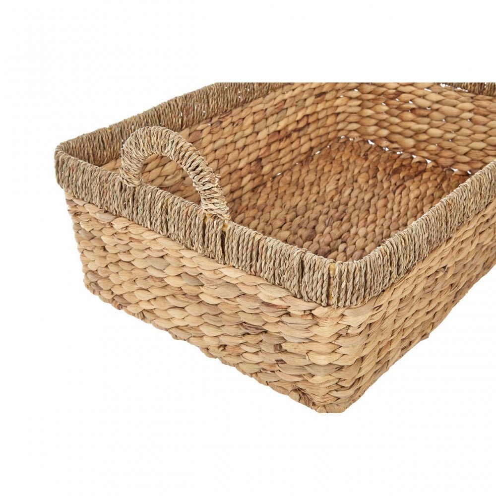 Double Seagrass Rim Storage Baskets
