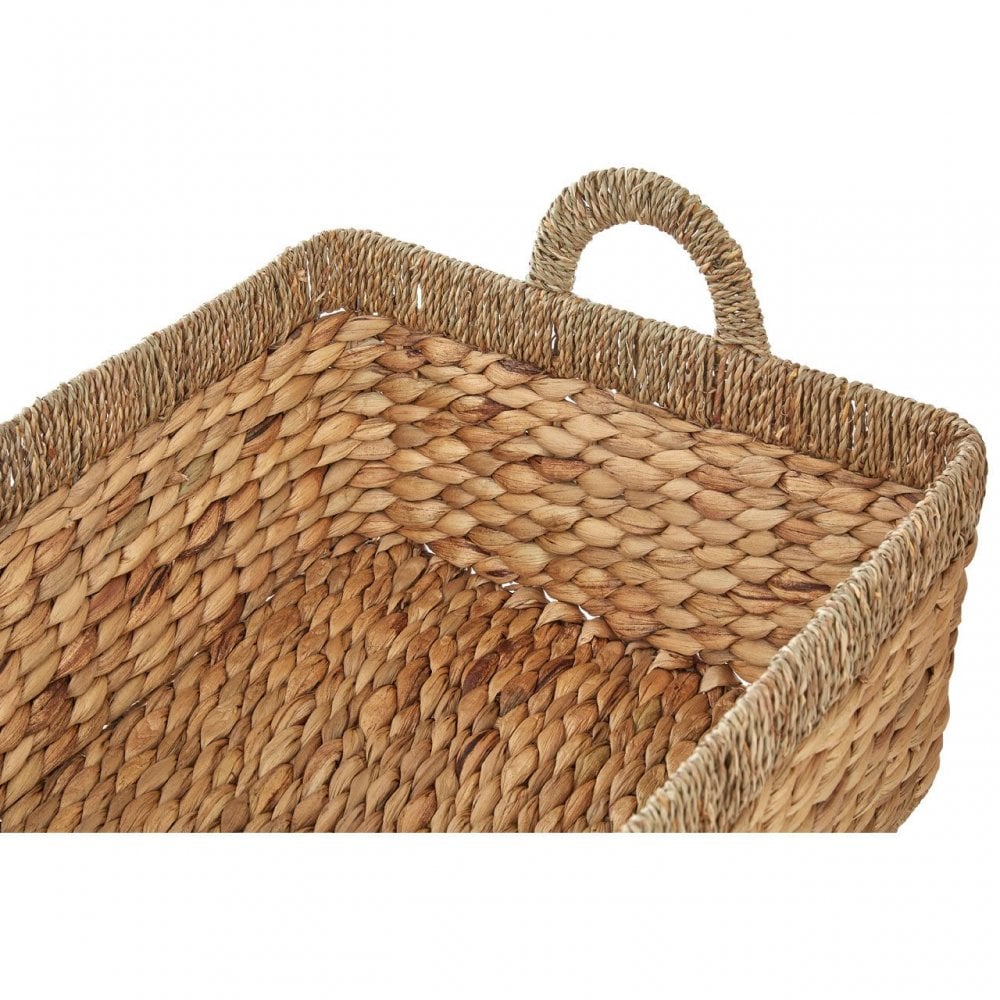 Double Seagrass Rim Storage Baskets