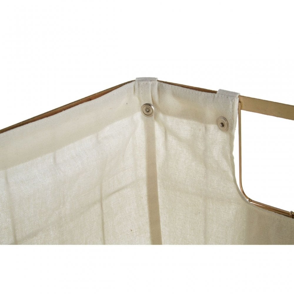 Large Gold Finish Iron Wire Storage Basket