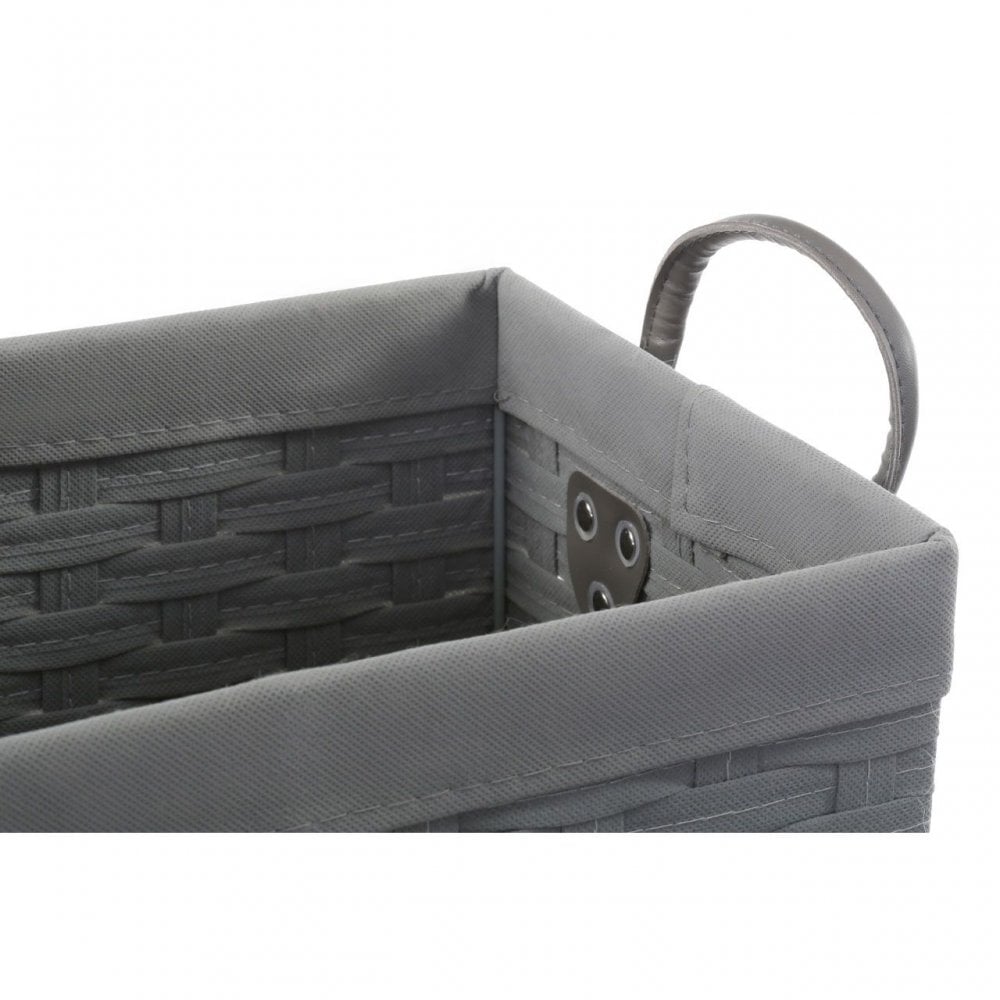 Lida Lattice Grey Rectangular Storage Baskets
