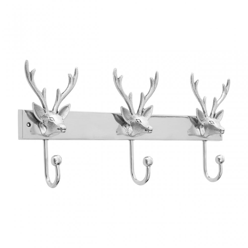 3 Hook Stag Head Hanger