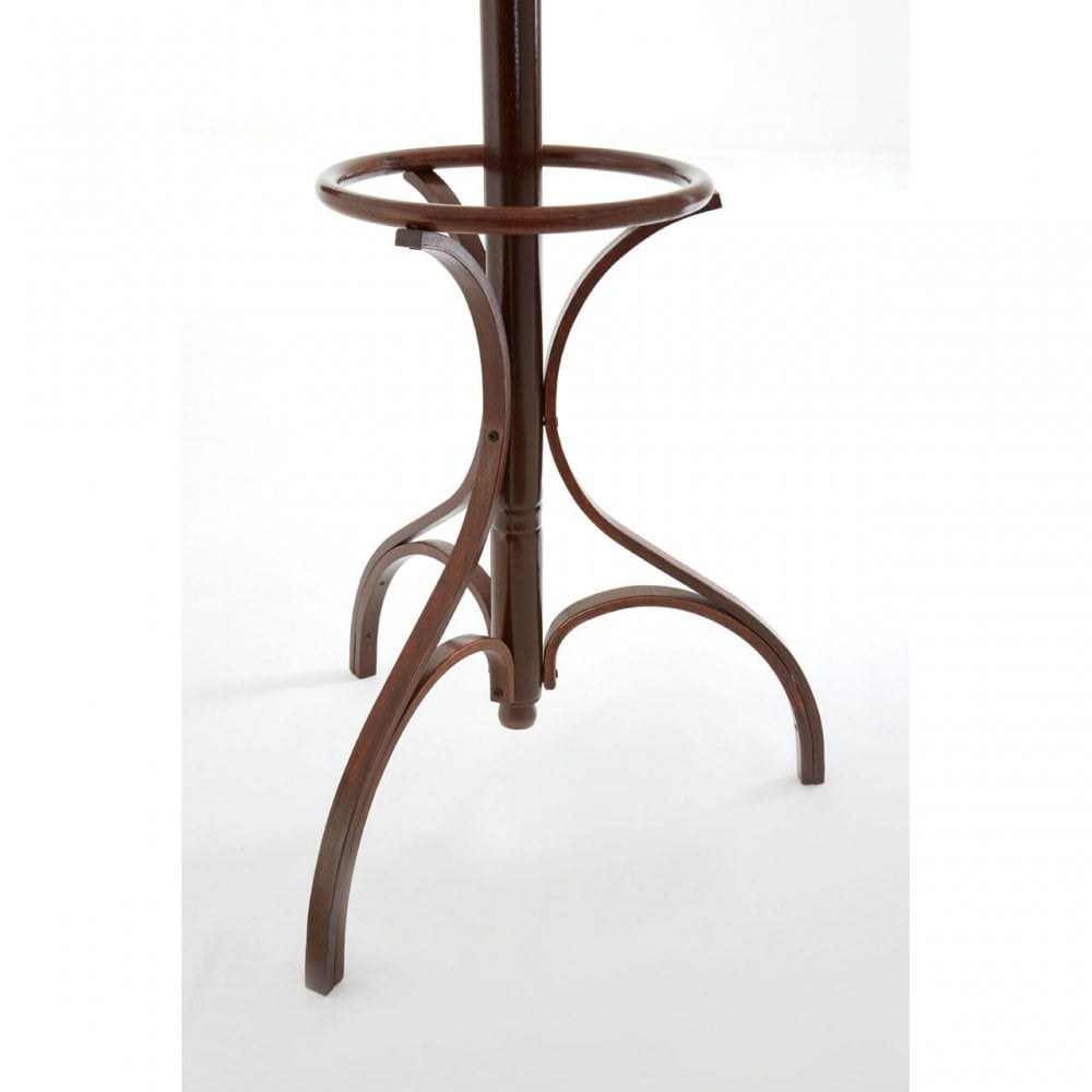 Walnut Finish Solid Birchwood Coat Stand