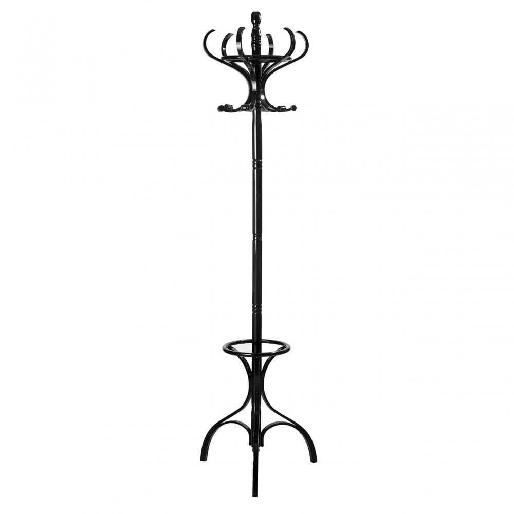 Black Finish Floor Standing Coat Stand