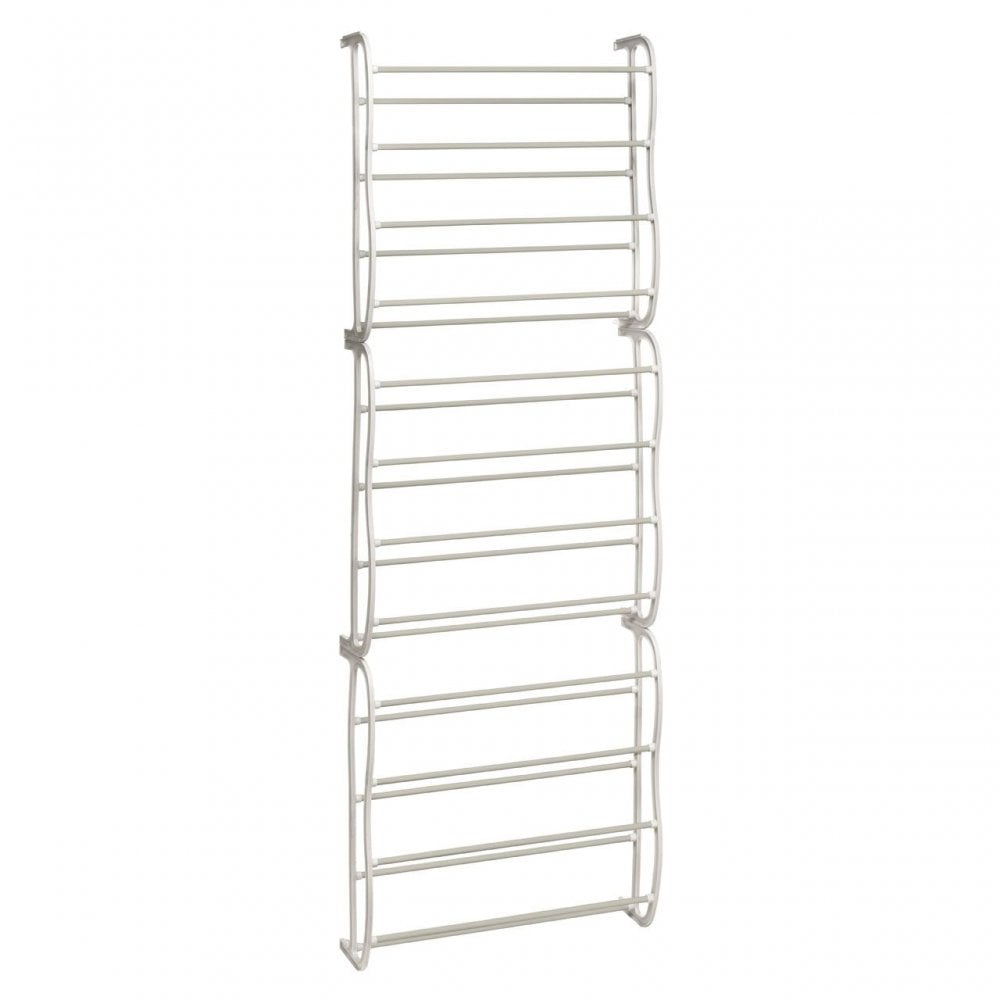 Over Door Cream 12 Tier Shoe Rack
